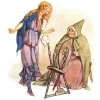 Веретено, ткацкий челнок и иголка Веретено, ткацкий челнок и иголка